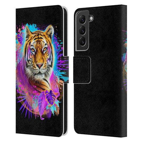 Sheena Pike Big Cats Tiger Spirit Leather Book Wallet Case Cover For Samsung Galaxy S22+ 5G