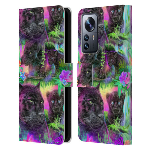 Sheena Pike Big Cats Daydream Panthers Leather Book Wallet Case Cover For Xiaomi 12 Pro
