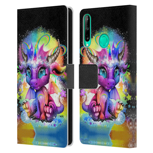Sheena Pike Dragons Rainbow Lil Dragonz Leather Book Wallet Case Cover For Huawei P40 lite E