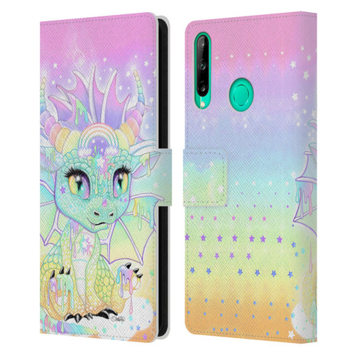 Sheena Pike Dragons Sweet Pastel Lil Dragonz Leather Book Wallet Case Cover For Huawei P40 lite E