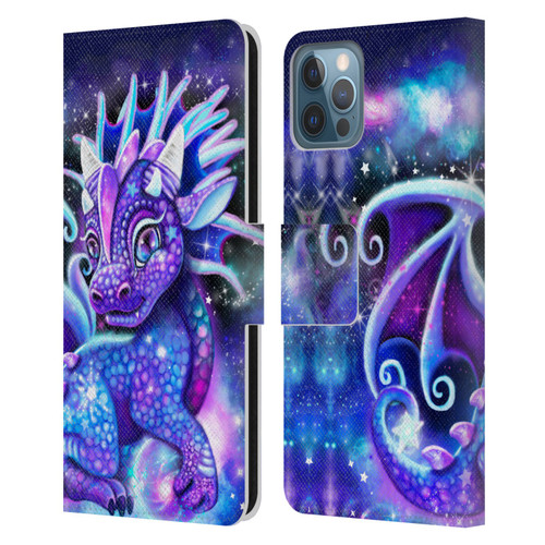 Sheena Pike Dragons Galaxy Lil Dragonz Leather Book Wallet Case Cover For Apple iPhone 12 / iPhone 12 Pro