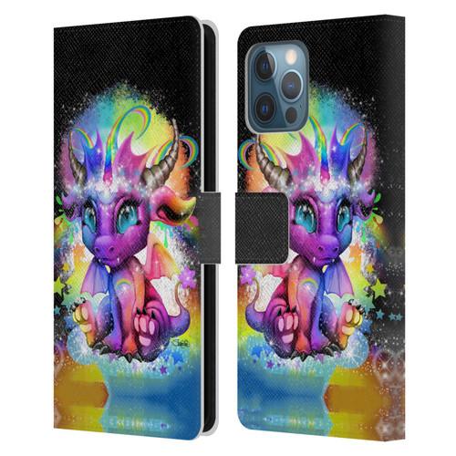 Sheena Pike Dragons Rainbow Lil Dragonz Leather Book Wallet Case Cover For Apple iPhone 12 Pro Max