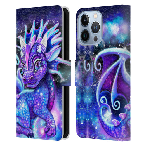 Sheena Pike Dragons Galaxy Lil Dragonz Leather Book Wallet Case Cover For Apple iPhone 13 Pro