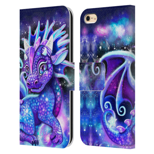 Sheena Pike Dragons Galaxy Lil Dragonz Leather Book Wallet Case Cover For Apple iPhone 6 / iPhone 6s