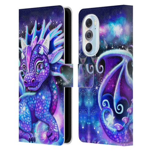 Sheena Pike Dragons Galaxy Lil Dragonz Leather Book Wallet Case Cover For Motorola Edge X30