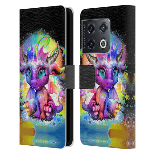 Sheena Pike Dragons Rainbow Lil Dragonz Leather Book Wallet Case Cover For OnePlus 10 Pro