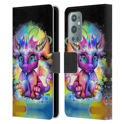 Sheena Pike Dragons Rainbow Lil Dragonz Leather Book Wallet Case Cover For OnePlus 9