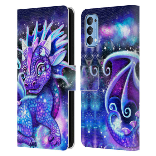 Sheena Pike Dragons Galaxy Lil Dragonz Leather Book Wallet Case Cover For OPPO Reno 4 5G
