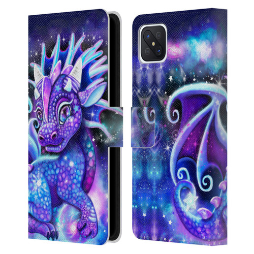 Sheena Pike Dragons Galaxy Lil Dragonz Leather Book Wallet Case Cover For OPPO Reno4 Z 5G