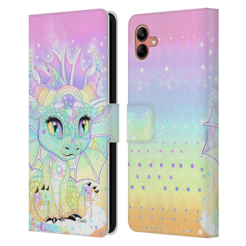 Sheena Pike Dragons Sweet Pastel Lil Dragonz Leather Book Wallet Case Cover For Samsung Galaxy A04 (2022)