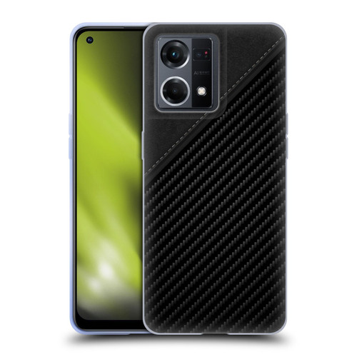 Alyn Spiller Carbon Fiber Leather Soft Gel Case for OPPO Reno8 4G