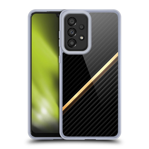 Alyn Spiller Carbon Fiber Gold Soft Gel Case for Samsung Galaxy A33 5G (2022)