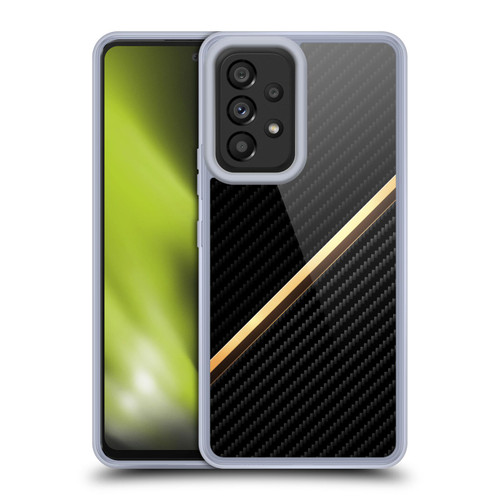 Alyn Spiller Carbon Fiber Gold Soft Gel Case for Samsung Galaxy A53 5G (2022)
