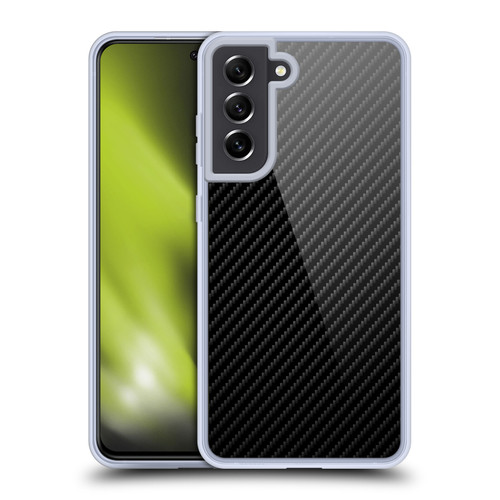 Alyn Spiller Carbon Fiber Plain Soft Gel Case for Samsung Galaxy S21 FE 5G & MagSafe