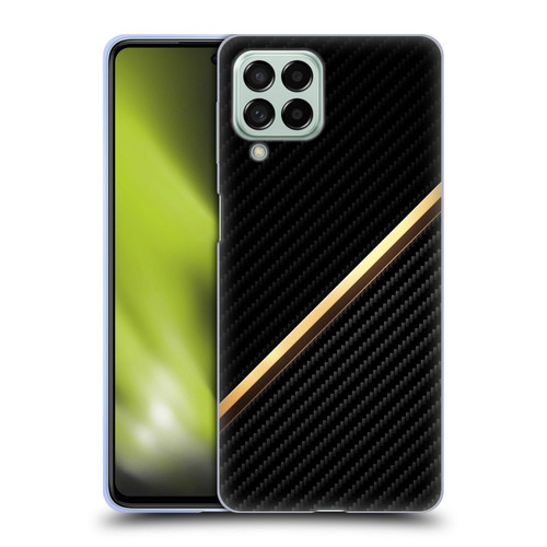Alyn Spiller Carbon Fiber Gold Soft Gel Case for Samsung Galaxy M53 (2022)