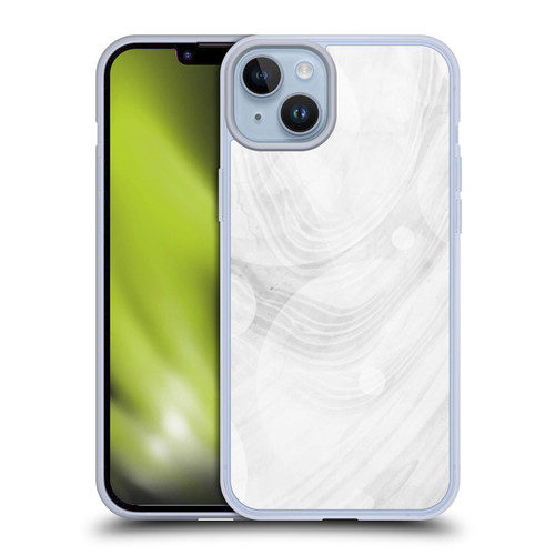 Alyn Spiller Marble White Soft Gel Case for Apple iPhone 14 Plus
