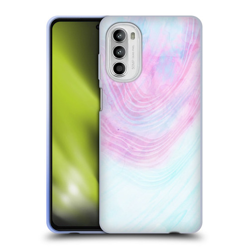 Alyn Spiller Marble Pastel Soft Gel Case for Motorola Moto G52