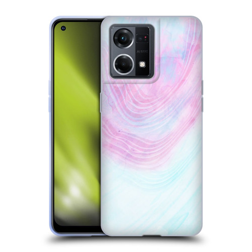 Alyn Spiller Marble Pastel Soft Gel Case for OPPO Reno8 4G