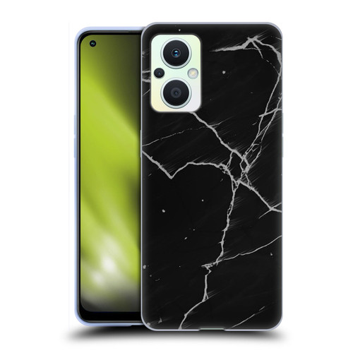 Alyn Spiller Marble Black Soft Gel Case for OPPO Reno8 Lite