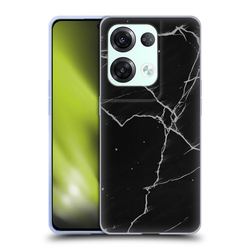 Alyn Spiller Marble Black Soft Gel Case for OPPO Reno8 Pro