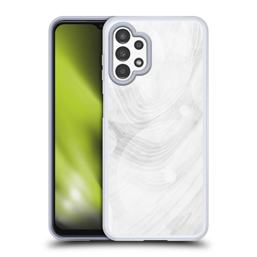 Alyn Spiller Marble White Soft Gel Case for Samsung Galaxy A13 (2022)