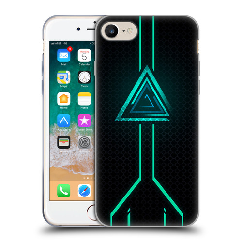 Alyn Spiller Neon Green Soft Gel Case for Apple iPhone 7 / 8 / SE 2020 & 2022