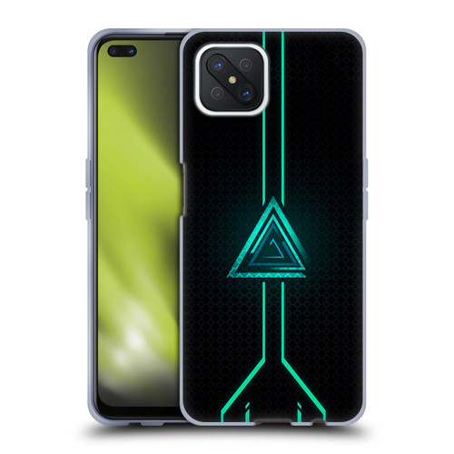 Alyn Spiller Neon Green Soft Gel Case for OPPO Reno4 Z 5G