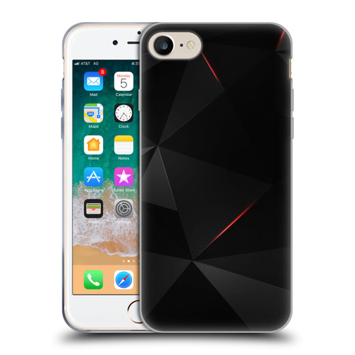 Alyn Spiller Tectonic Red Soft Gel Case for Apple iPhone 7 / 8 / SE 2020 & 2022
