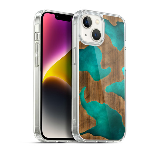 Alyn Spiller Wood & Resin Aqua Soft Gel Case for Apple iPhone 14