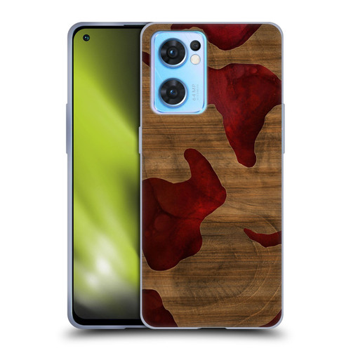 Alyn Spiller Wood & Resin Fire Soft Gel Case for OPPO Reno7 5G / Find X5 Lite