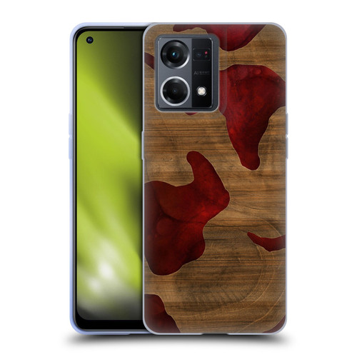 Alyn Spiller Wood & Resin Fire Soft Gel Case for OPPO Reno8 4G