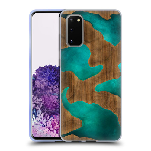 Alyn Spiller Wood & Resin Aqua Soft Gel Case for Samsung Galaxy S20 / S20 5G