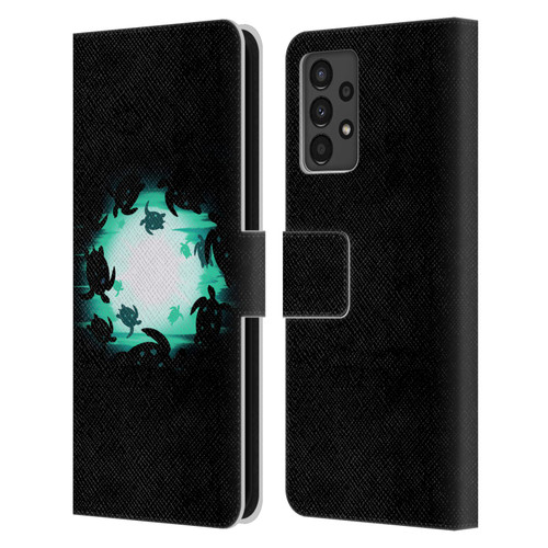 Alyn Spiller Animal Art Turtles Leather Book Wallet Case Cover For Samsung Galaxy A13 (2022)