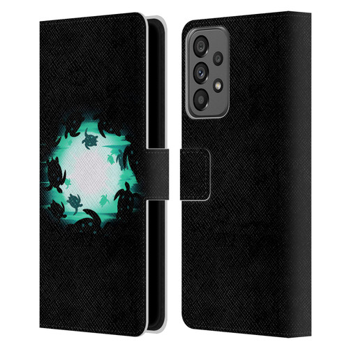 Alyn Spiller Animal Art Turtles Leather Book Wallet Case Cover For Samsung Galaxy A73 5G (2022)
