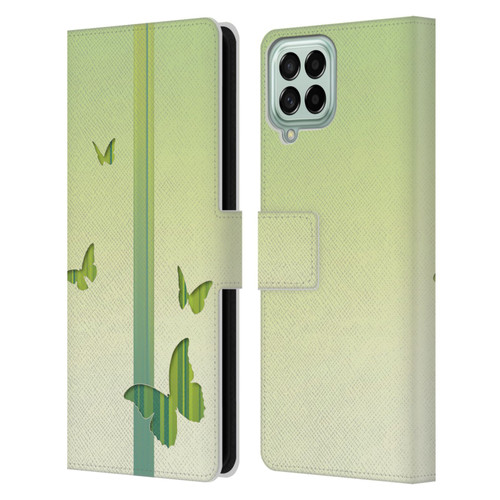 Alyn Spiller Animal Art Butterflies Leather Book Wallet Case Cover For Samsung Galaxy M53 (2022)