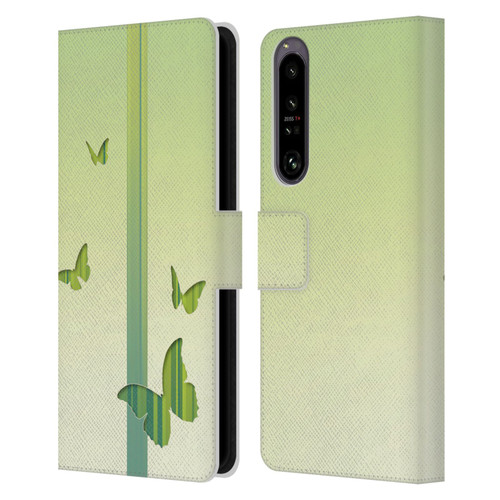 Alyn Spiller Animal Art Butterflies Leather Book Wallet Case Cover For Sony Xperia 1 IV