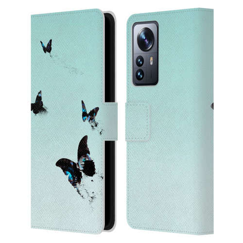 Alyn Spiller Animal Art Butterflies 2 Leather Book Wallet Case Cover For Xiaomi 12 Pro