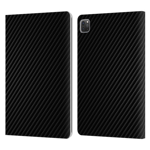 Alyn Spiller Carbon Fiber Plain Leather Book Wallet Case Cover For Apple iPad Pro 11 2020 / 2021 / 2022
