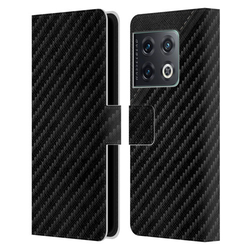 Alyn Spiller Carbon Fiber Leather Leather Book Wallet Case Cover For OnePlus 10 Pro