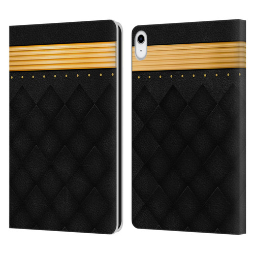 Alyn Spiller Luxury Gold Leather Book Wallet Case Cover For Apple iPad 10.9 (2022)