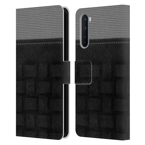 Alyn Spiller Luxury Charcoal Leather Book Wallet Case Cover For OnePlus Nord 5G