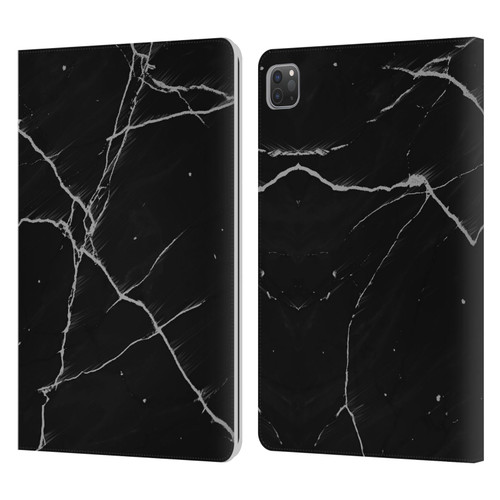 Alyn Spiller Marble Black Leather Book Wallet Case Cover For Apple iPad Pro 11 2020 / 2021 / 2022
