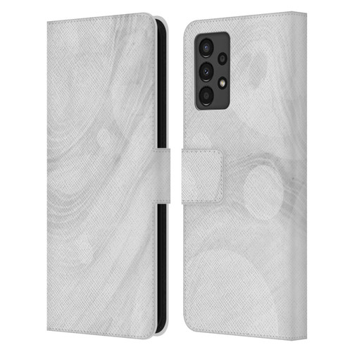 Alyn Spiller Marble White Leather Book Wallet Case Cover For Samsung Galaxy A13 (2022)