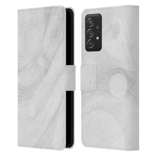 Alyn Spiller Marble White Leather Book Wallet Case Cover For Samsung Galaxy A53 5G (2022)