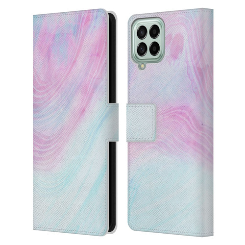 Alyn Spiller Marble Pastel Leather Book Wallet Case Cover For Samsung Galaxy M33 (2022)