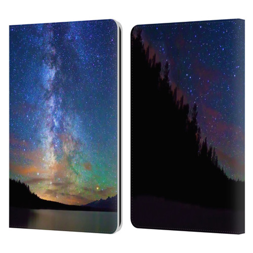 Royce Bair Nightscapes Jackson Lake Leather Book Wallet Case Cover For Amazon Kindle Paperwhite 1 / 2 / 3