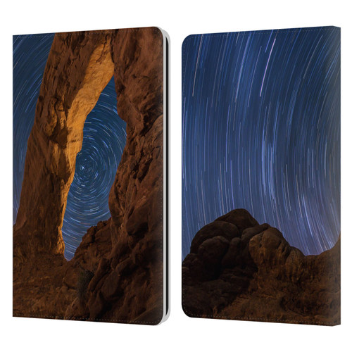 Royce Bair Nightscapes Star Trails Leather Book Wallet Case Cover For Amazon Kindle Paperwhite 1 / 2 / 3