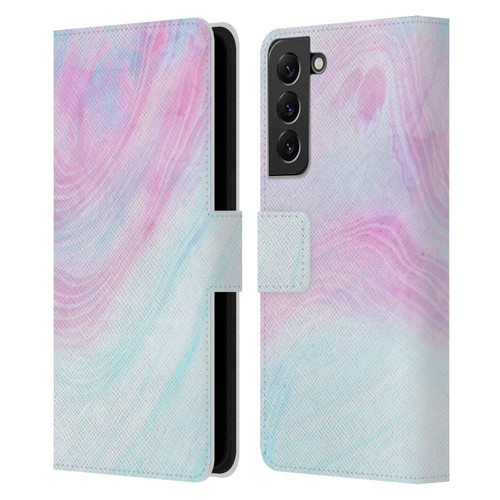 Alyn Spiller Marble Pastel Leather Book Wallet Case Cover For Samsung Galaxy S22+ 5G