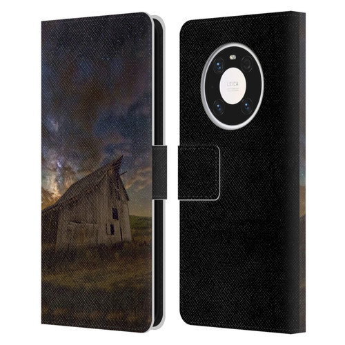 Royce Bair Nightscapes Bear Lake Old Barn Leather Book Wallet Case Cover For Huawei Mate 40 Pro 5G