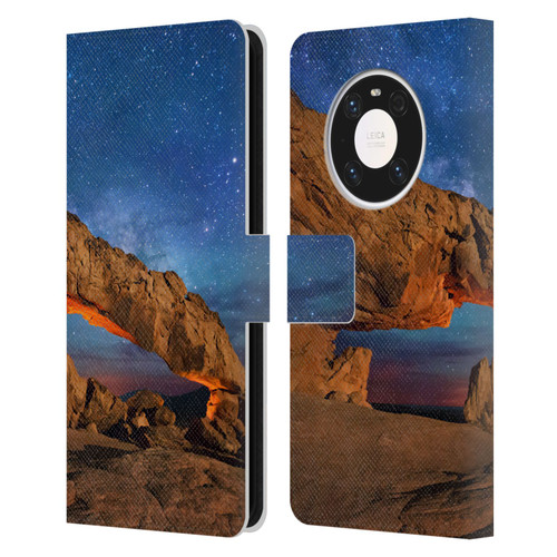 Royce Bair Nightscapes Sunset Arch Leather Book Wallet Case Cover For Huawei Mate 40 Pro 5G